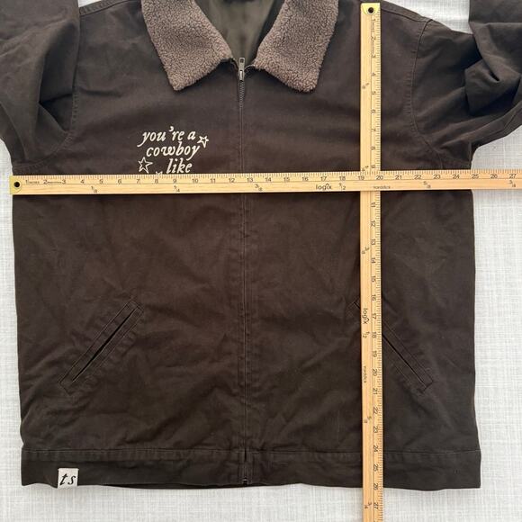 Taylor Swift | brown canvas Evermore "Cowboy Like Me" work jacket | size large - Picture 2 of 6